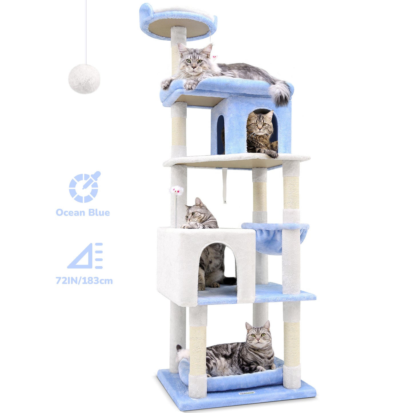 Marine Blue Cat Climbing Frame